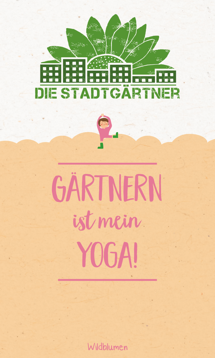 Saatgrüße 'Gärtnern ist mein Yoga'