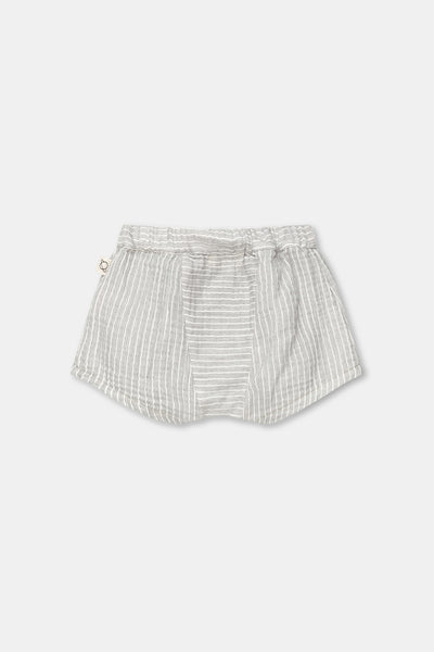 Baby Shorts 'Mon' in stripes anthracite