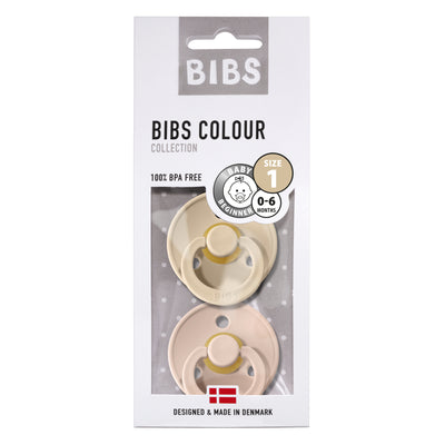 Schnuller 'Bibs' 2er-Pack in Blush & Vanilla (4461043351651)
